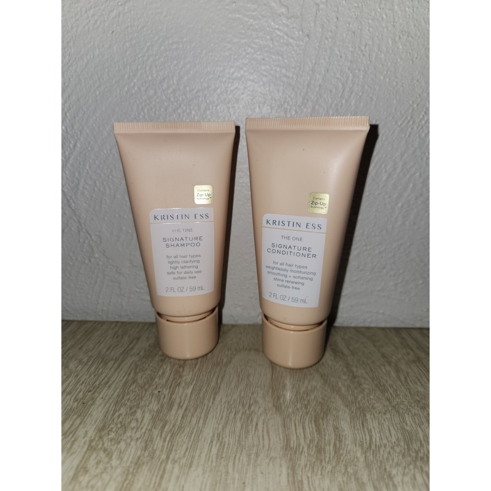 Kristin Ess One‎ Signature Shampoo and Conditioner Travel Set 2oz Each. S6